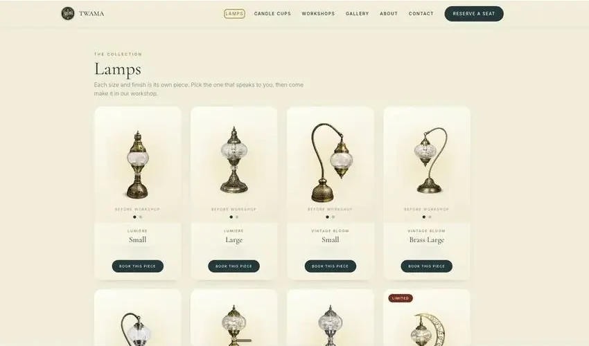 Twama lamps catalog